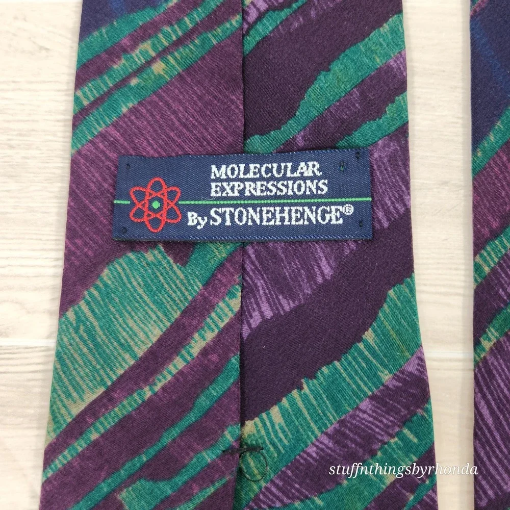 Molecular Expressions By Stonehenge Men's Neck Tie 